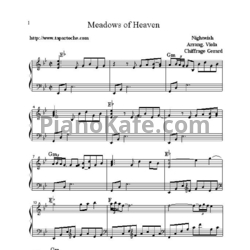 Ноты Nightwish - Meadows of heaven - предпросмотр