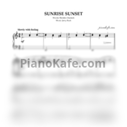 Ноты Jerry Bock - Sunrise sunset