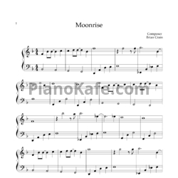 Ноты Yiruma - Moonrise - предпросмотр