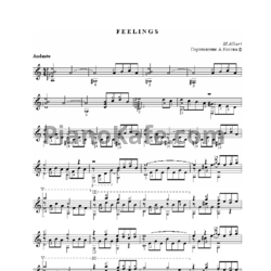 Ноты Morris Albert - Feelings (Переложение А. Носова) - предпросмотр