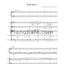 Ноты Семён Кривенко-Адамов - Чёрные Розы (Партитура) - предпросмотр