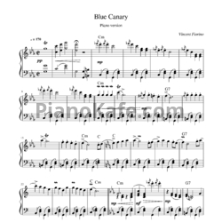Ноты Vincent Fiorino - Blue Canary - предпросмотр