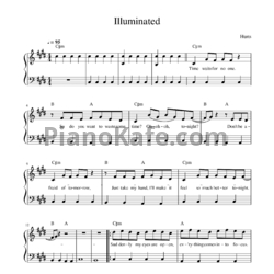 Ноты Hurts - Illuminated - предпросмотр