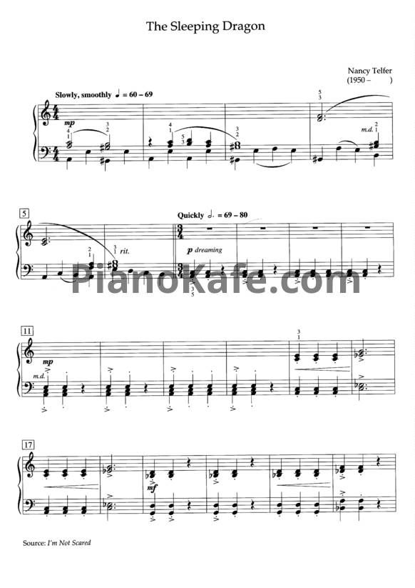 Ноты Nancy Telfer - The speeling dragon - PianoKafe.com