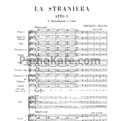 Ноты Винченцо Беллини - Опера "Чужестранка" / "La straniera" (Партитура)