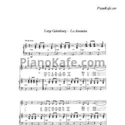 Ноты Serge Gainsbourg - La Javanaise