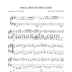 Ноты Bill Haley & His Comets - Rock around the clock (Arrangement by S. BALANDIN) - предпросмотр