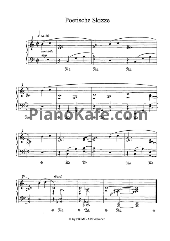 Ноты Манфред Шмитц - Poetische Skizze - PianoKafe.com