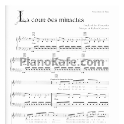 Ноты Riccardo Cocciante - La cour des miracles - предпросмотр