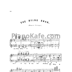 Ноты Луи Моро Готшалк - The dying swan (Op. 100) - предпросмотр