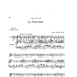 Ноты Эрнест Шоссон - La caravane (Op. 14) - предпросмотр