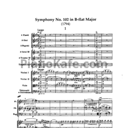 Ноты Йозеф Гайдн - Симфония №102 си-бемоль мажор (Партитура) - предпросмотр