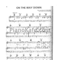 Ноты Ryan Cabrera - On the way down