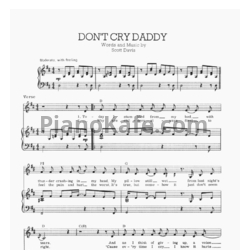 Ноты Elvis Presley - Don't cry daddy - предпросмотр
