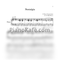Ноты Francis Goya - Nostalgia (Piano cover) - предпросмотр