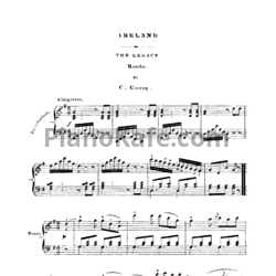 Ноты Карл Черни - Ирландия: 3 популярных ирландских песни - предпросмотр