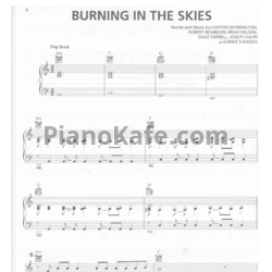 Ноты Linkin Park - Burning in the skies - предпросмотр