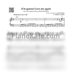 Ноты Elton John, Taron Egerto - (I'm gonna) Love me again - предпросмотр