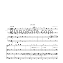 Ноты Л. В. Бетховен - Соната, Op.6, Аллегро, Molto - предпросмотр