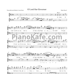 Ноты Генри Пёрселл - Антем-антифон "O Lord, our governor" (Z 39) - предпросмотр