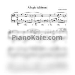 Ноты Remo Giazotto - Adagio Albinoni (Облегченное переложение) - предпросмотр