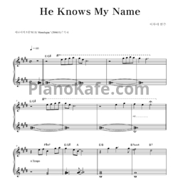 Ноты Yiruma - He knows my name - предпросмотр