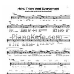 Ноты George Benson - Here, there and everywhere - предпросмотр