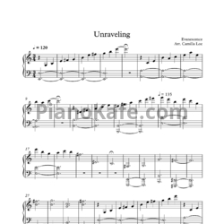 Ноты Evanescence - Unraveling (Interlude) - предпросмотр