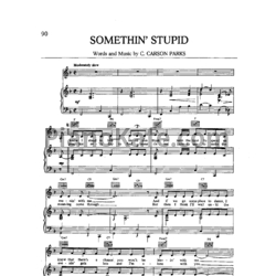 Ноты Frank Sinatra - Somethin' stupid - предпросмотр