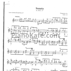 Ноты Д. Скарлатти - 4 сонаты - предпросмотр