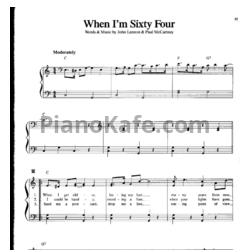 Ноты The Beatles - When I'm sixty four - предпросмотр