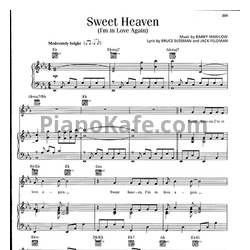 Ноты Barry Manilow - Sweet heaven (I'm in love again) - предпросмотр