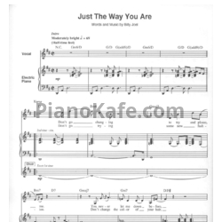 Ноты Billy Joel  - Just the way you are (Версия 2) - предпросмотр