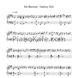 Ноты Ed Sheeran - Galway girl - предпросмотр
