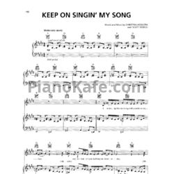 Ноты Christina Aguilera - Keep on singing my song - предпросмотр