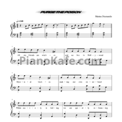 Ноты Marina And The Diamonds - Purge the poison - предпросмотр