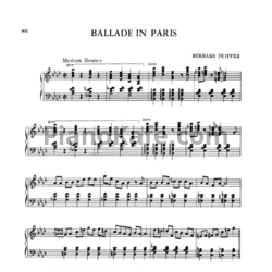 Ноты Bernard Peiffer - Ballade in Paris
