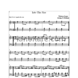 Ноты Thirteen Senses - Into the fire