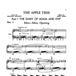 Ноты Jerry Bock - The apple tree (Книга нот)