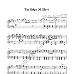 Ноты Lady Gaga - The edge of glory - предпросмотр