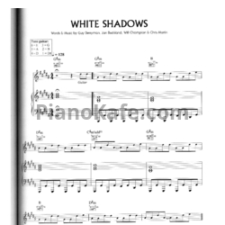Ноты Coldplay - White shadows - предпросмотр