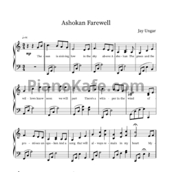 Ноты Jay Ungar - Ashokan farewell - предпросмотр