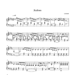 Ноты Labrinth - Jealous (Аккомпанемент) - предпросмотр