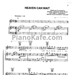 Ноты Michael Jackson - Heaven can wait - предпросмотр