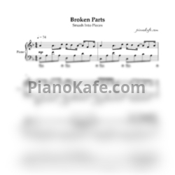 Ноты Smash into pieces - Broken parts (Piano cover)