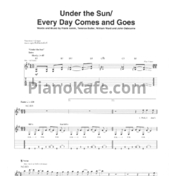 Ноты Black Sabbath - Under the sun / Every day comes and goes (Guitar tabs & Voice) - предпросмотр