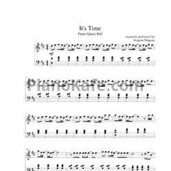 Ноты Imagine Dragons - It's time - предпросмотр