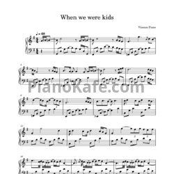 Ноты Vicenzo Piano - When we were kids