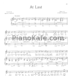 Ноты Glenn Miller - At last - предпросмотр