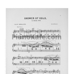 Ноты Л. Гоббартс - Золотой ливень. Блестящий вальс для фортепиано - предпросмотр